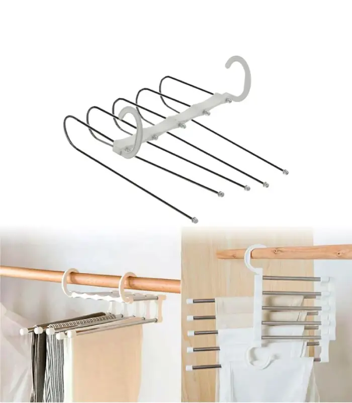 عکس شماره:1 , آویز شلوار تاشو مشکی مدل عصایی کد ST02 (فروش عمده / خرده)