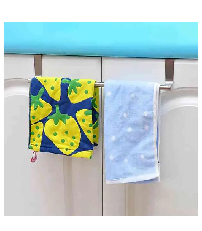 عکس شماره:1 , آویز درب کابینت حوله و دستمال استیل کد 1 (فروش عمده / خرده)