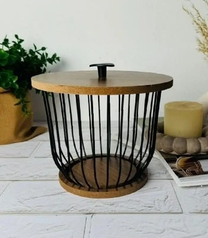 عکس شماره:0 , سبد گردو مدل بلوط درب چوبی کد 1 (فروش عمده / خرده)