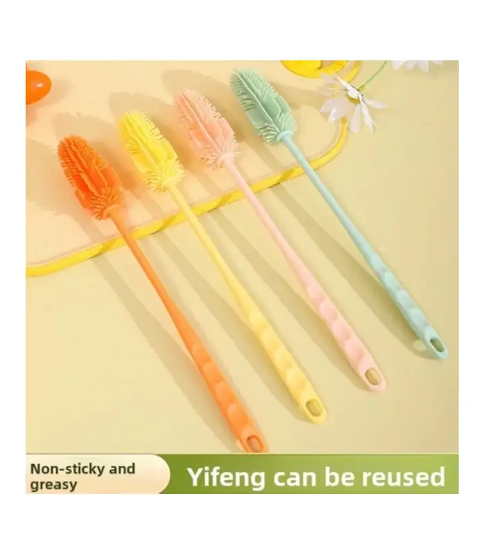 عکس شماره:4 , برس شستشوی بطری مدل سیلیکونی کد 1  (فروش عمده / خرده)