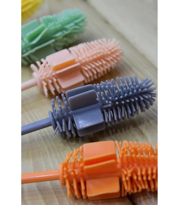 عکس شماره:2 , برس شستشوی بطری مدل سیلیکونی کد 1  (فروش عمده / خرده)