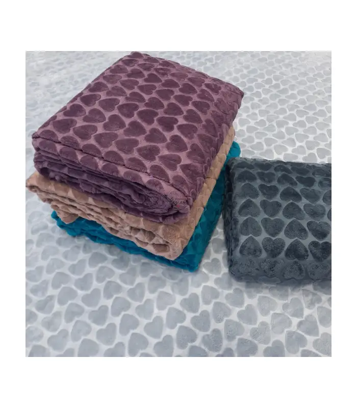 عکس شماره:2 , پتو مسافرتی جاسمین مدل قلبی سایز 160X210 سانتی متر (فروش عمده / خرده)