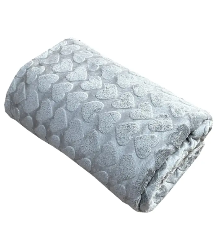 عکس اصلی پتو مسافرتی جاسمین مدل قلبی سایز 160X210 سانتی متر (فروش عمده / خرده)