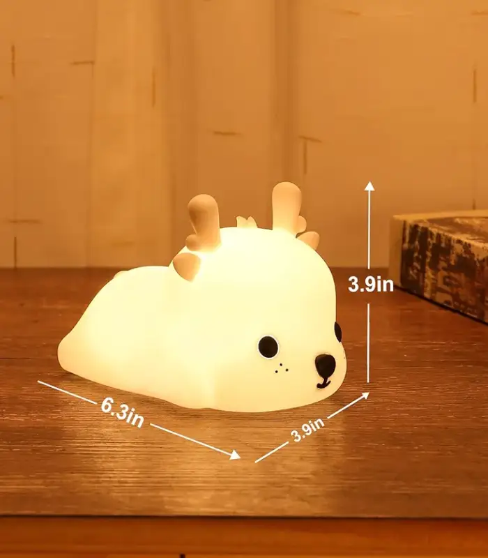 عکس شماره:4 , چراغ خواب سیلیکونی مدل گوزن (فروش عمده / خرده)