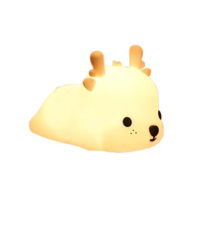 عکس اصلی چراغ خواب سیلیکونی مدل گوزن (فروش عمده / خرده)