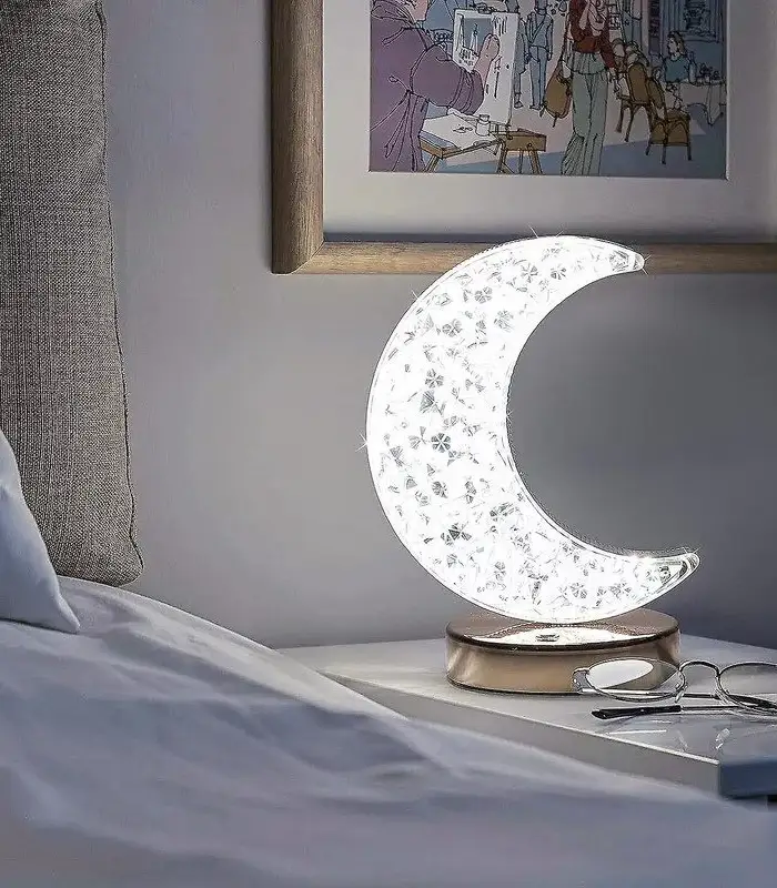 عکس شماره:1 , آباژور و چراغ خواب رومیزی مدل ماه (فروش عمده / خرده)