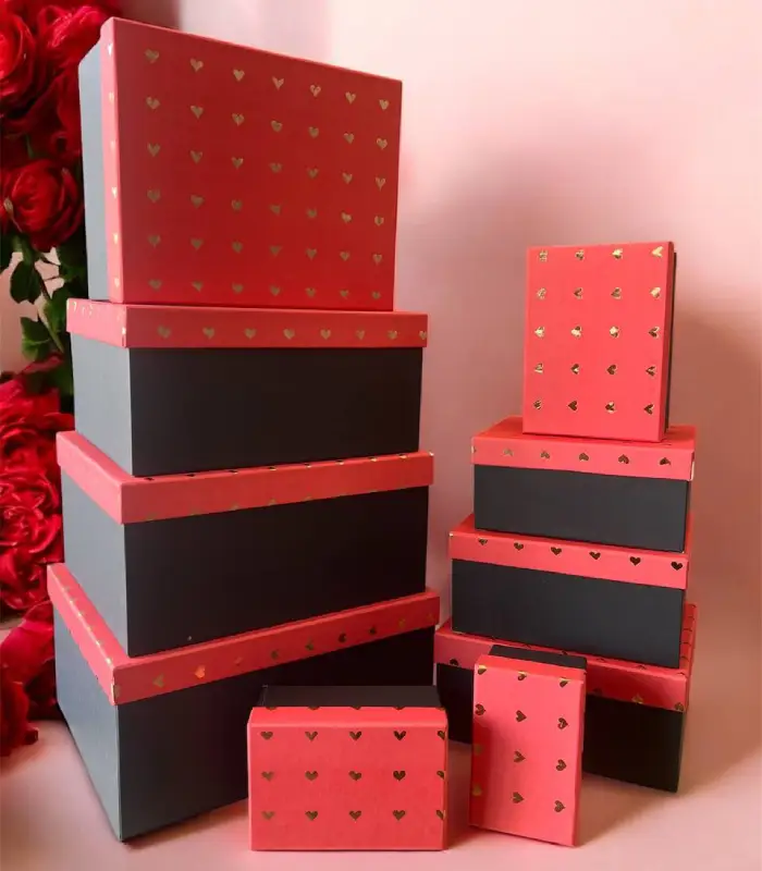 عکس شماره:0 , باکس هدیه طرح Heart بسته 10 عددی (فروش عمده / خرده)