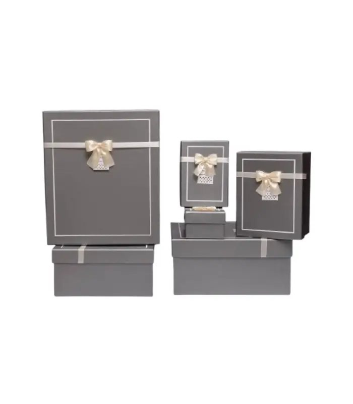 عکس اصلی باکس هدیه طرح پاپیون کد Gray بسته 6 تایی (فروش عمده / خرده)