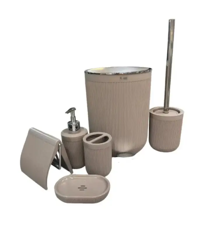 عکس شماره:4 , ست سرویس بهداشتی 6 تکه پادیز مدل زیگا کد 467 (فروش عمده / خرده)