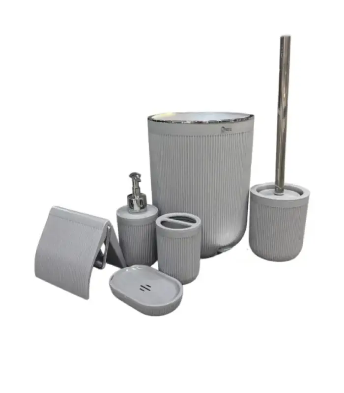 عکس شماره:5 , ست سرویس بهداشتی 6 تکه پادیز مدل زیگا کد 467 (فروش عمده / خرده)