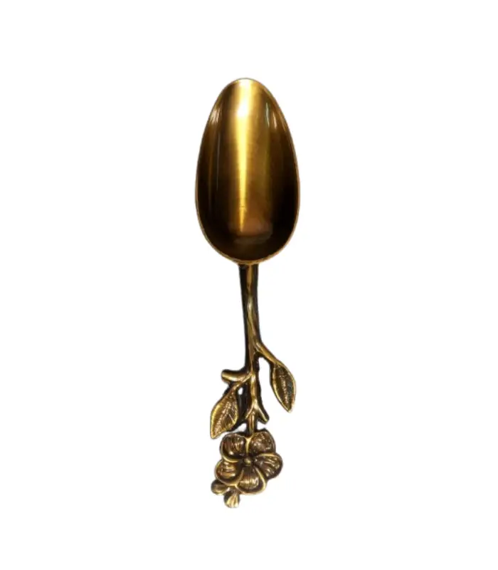 عکس اصلی قاشق آجیل خوری طرح گل (فروش عمده / خرده)