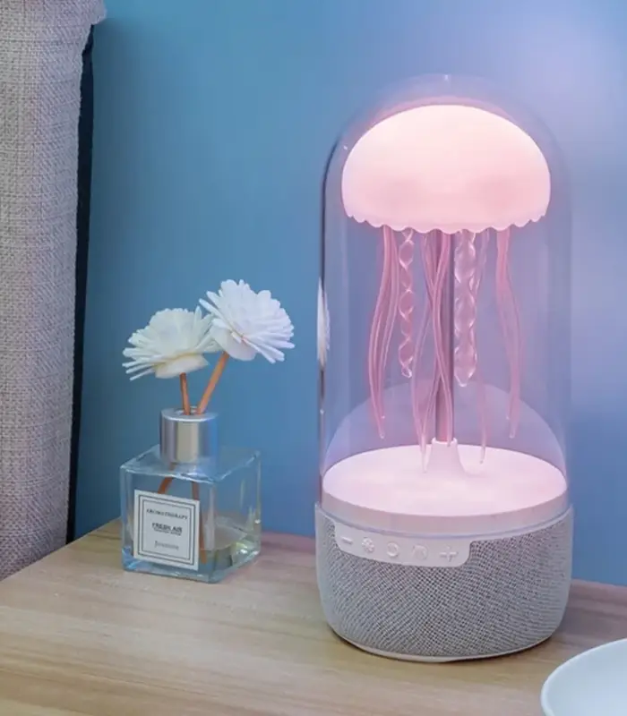 عکس شماره:4 , چراغ خواب و اسپیکر بلوتوثی طرح عروس دریایی (فروش عمده / خرده)