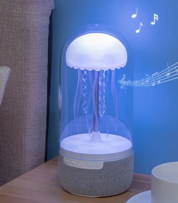 عکس شماره:3 , چراغ خواب و اسپیکر بلوتوثی طرح عروس دریایی (فروش عمده / خرده)
