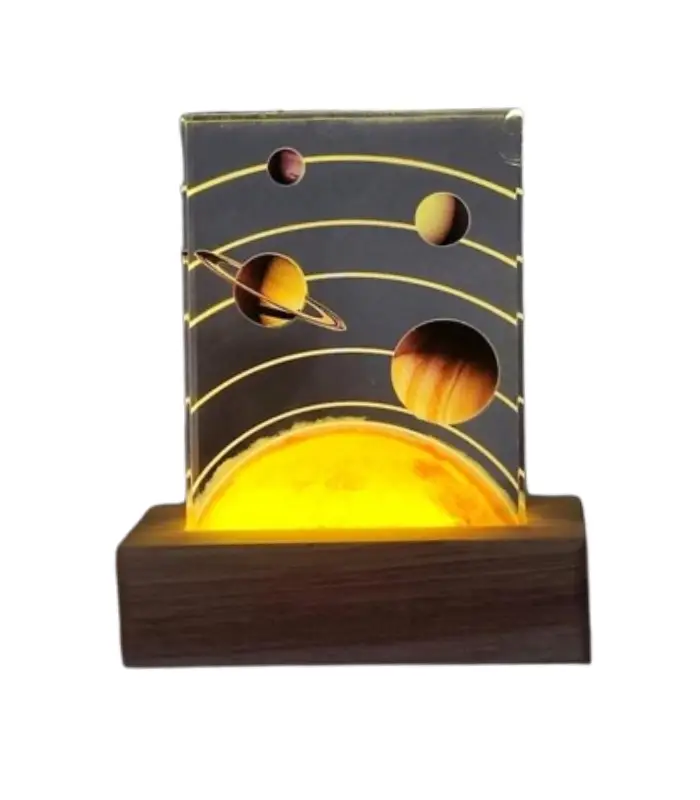 عکس اصلی چراغ خواب کریستالی طرح فضایی کد 100975 (فروش عمده / خرده)