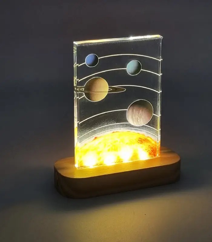 عکس شماره:0 , چراغ خواب کریستالی طرح فضایی کد 100975 (فروش عمده / خرده)