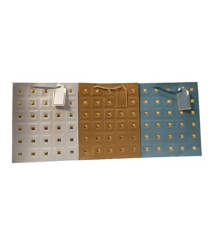 عکس شماره:4 , ساک هدیه مدل چرمی سایز (26*32*12) بسته 3 عددی (فروش عمده / خرده)