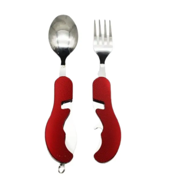 عکس اصلی ست قاشق چنگال مسافرتی کد colorfull (فروش عمده / خرده)