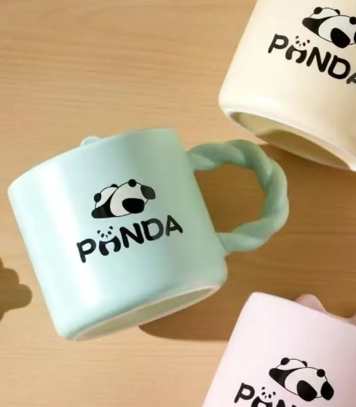 عکس شماره:2 , ماگ سرامیکی درب دار طرح پاندا (فروش عمده / خرده)