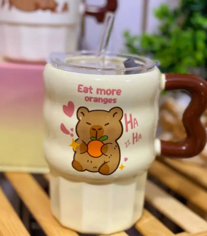 عکس شماره:3 , ماگ سرامیکی نی دار طرح کاپی بارا (فروش عمده / خرده)