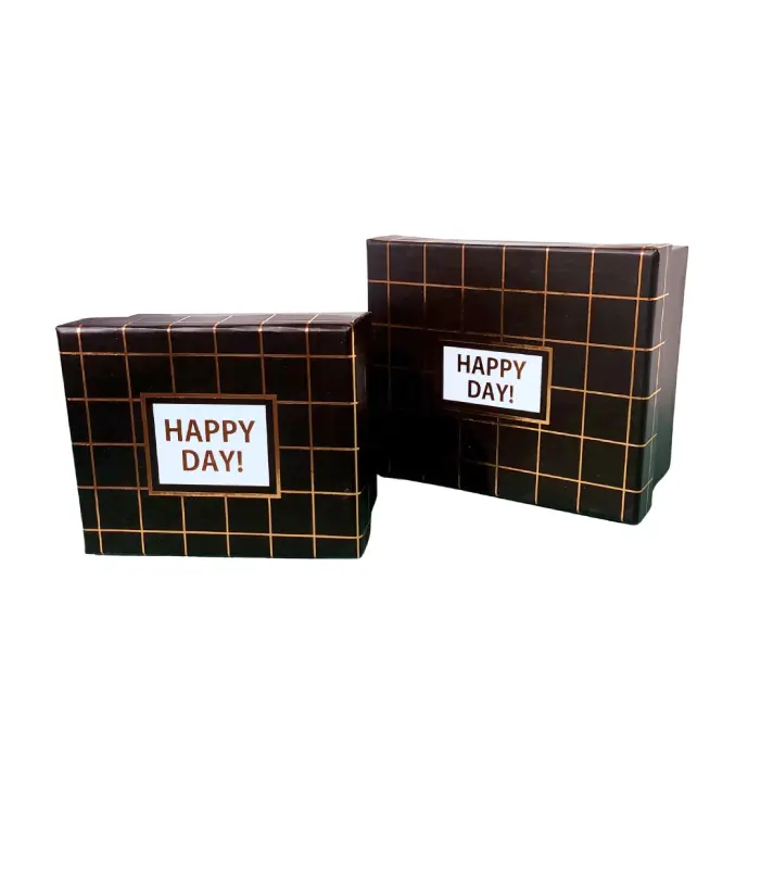 عکس شماره:0 , باکس هدیه طرح Happy Day کد black بسته 2 تایی (فروش عمده / خرده)