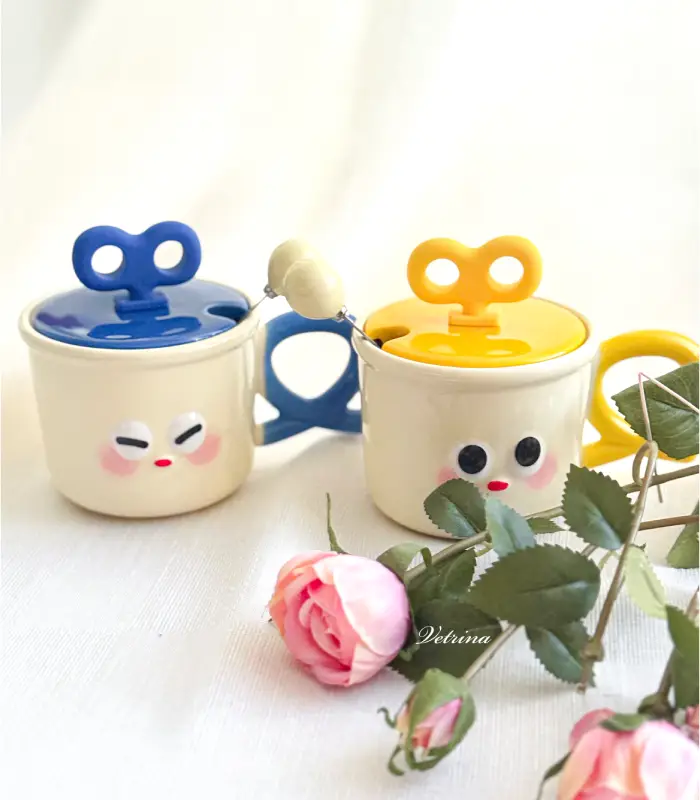 عکس شماره:0 , ماگ سرامیکی درب دار طرح ایموجی کد 701 (فروش عمده / خرده)